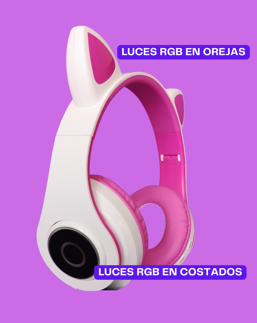 PACK MINI TECH - PARA NIÑAS Y ADOLESCENTES - CAT HEADPHONE + AURICULARES BLUETOOTH