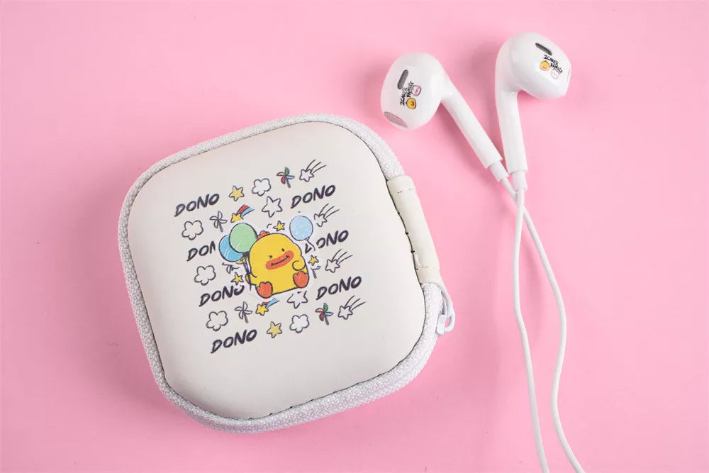 Audífonos Kawaii de cableado - Animales Kawaii