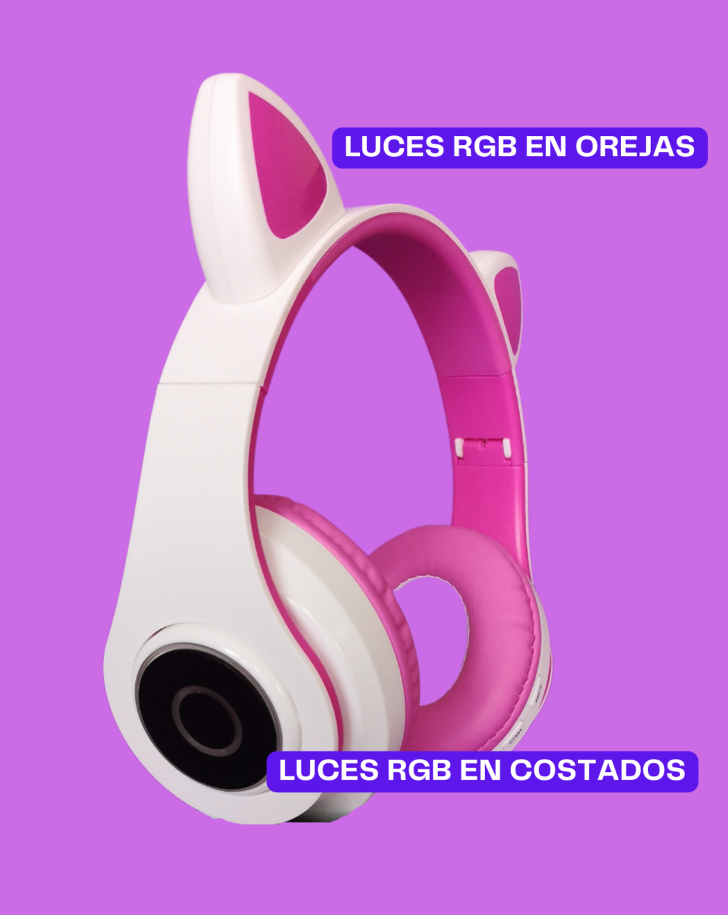 Audífonos RGB Cat Headphone para adolescentes y niños