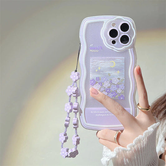 Case para iPhone Diseño Kawaii Moon Flower - Korean Style