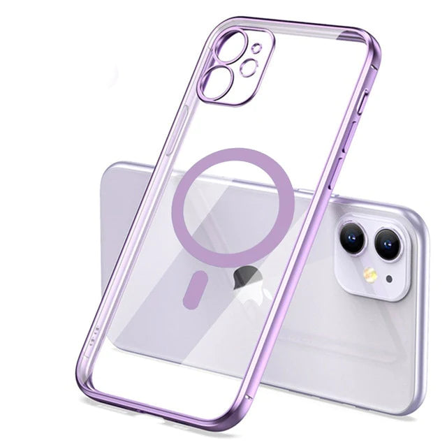 Case para iPhone Mag Safe con bordes de colores