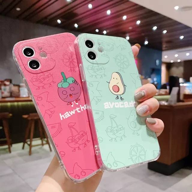 Case para iPhone Kawaii "Avocado y Cerecita"