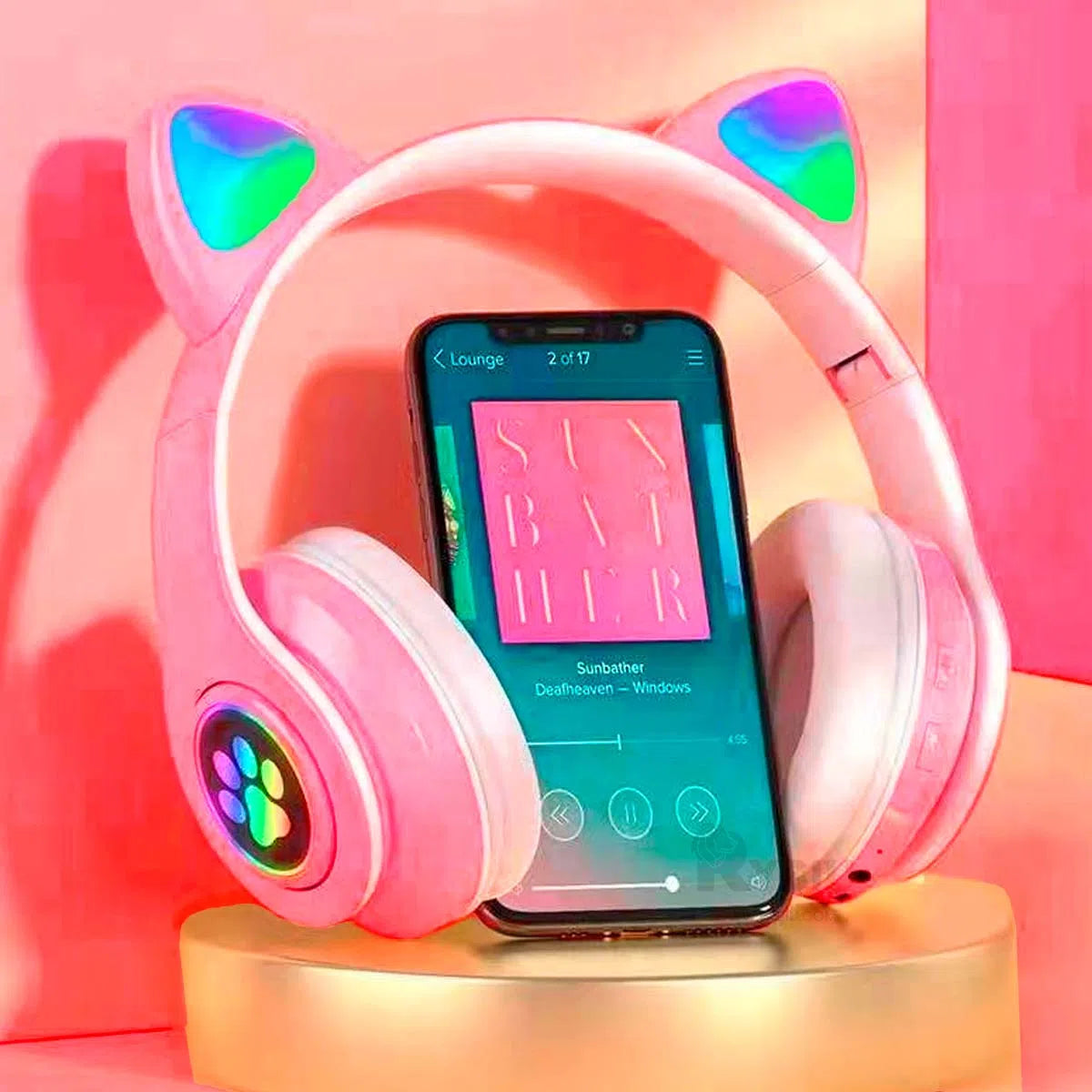 Audífonos RGB Cat Headphone para adolescentes y niños