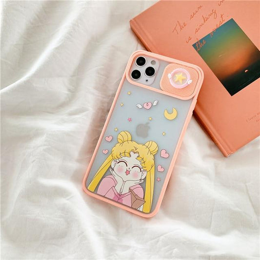 Case para iPhone Sailor Moon Kawaii - Con cover de cámara